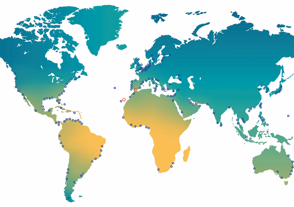 Extensive Worldwide Coverage